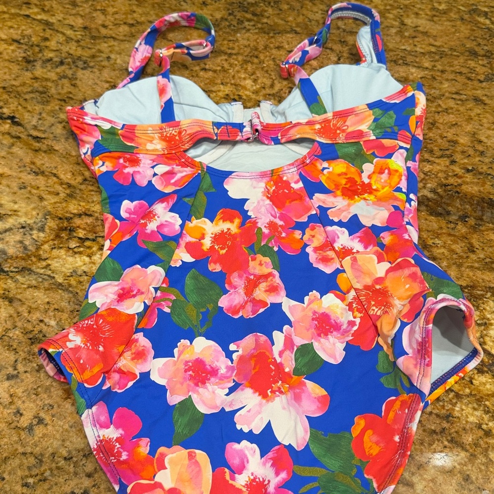 One Piece Swimsuit Tummy Control View 5